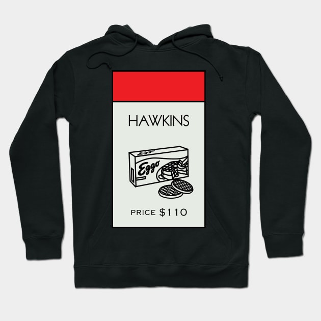 Hawkins Property Card Hoodie by huckblade